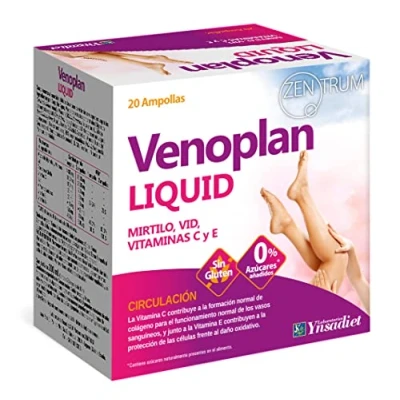 Imagen de YNSADIET VENOPLAN FORTE PIERNAS CANSADAS LIGERAS AYUDA A MEJORAR LA CIRCULACION CONTRA LAS VARICES (20 VIALES)