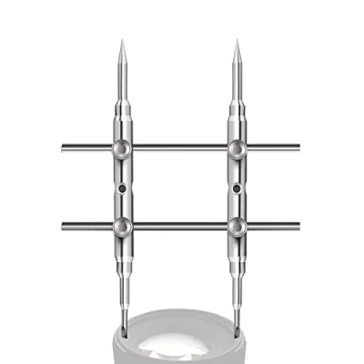 Imagen de NEEWER Llave Inglesa de Lente Acero Inoxidable, Herramienta Profesional Apertura Reparación con Puntas Planas Doble Cara Extracción Lentes Cuatro Tornillos (Recto)