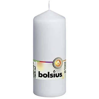 Imagen de Bolsius Vela (15 cm x 6 cm), color blanco