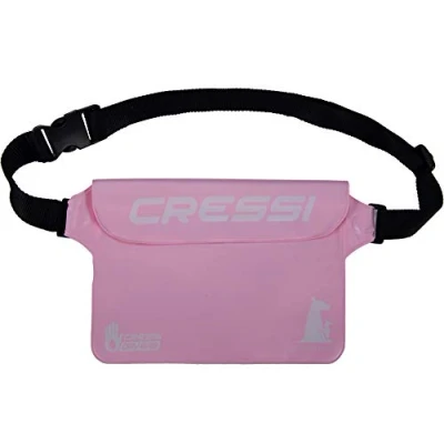 Imagen de Cressi Kangaroo Dry Pouch Bolsa Impermeable para Teléfono móvil y Objetos, Rosa Claro, Talla Única