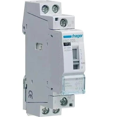Imagen de Hager (AUT.+REST) ERC225 Contactor Manual, 25A, 2NA, 230V