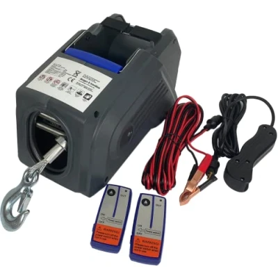 Imagen de Berger &amp; Schröter 31146 Cabrestante para Coche de 12 V con Mando a Distancia, Gris, 390 x 260 220