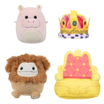 Imagen de Squishmallows Micromallows SQMM0014 Set de Accesorios para el Desfile Real, Mini Figuras Peluche supersuaves 6,5 cm