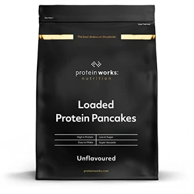 Imagen de THE PROTEIN WORKS Loaded Tortitas Proteicas Alto En Proteínas, Bajo Ig, Mezcla De Tres Proteínas Sabor Natural 1kg
