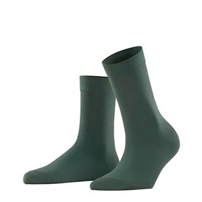 Imagen de FALKE Cotton Touch W SO algodón unicolor 1 par, Calcetines Mujer, Verde (Hunter Green 7441) nuevo ecológico, 35 38