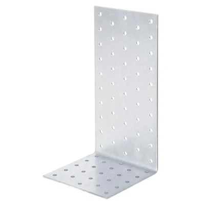 Imagen de Alberts 820602 Ángulo de chapa perforada, galvanizado sendzimir, 100 x 200 mm, Juego 10