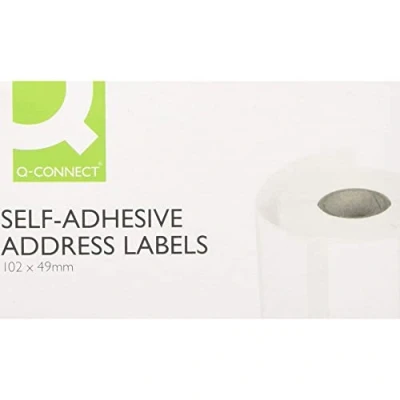 Imagen de Q Connect Etiqueta autoadhesiva para escribir la dirección, 89 x 36 mm (rollo de 250)