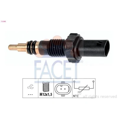 Imagen de FACET 7.3348 Sensor, temperatura del refrigerante Made in Italy OE Equivalent BMW: 3 Coupé