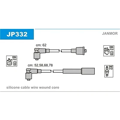 Imagen de JANMOR JP332 Juego de Cables Encendido