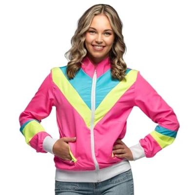 Imagen de Boland Chaqueta de entrenamiento para mujer, disfraz fiestas temáticas, Halloween o carnaval, años 90