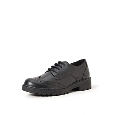 Imagen de Geox J Casey Girl N Leather, Zapatos Niñas, Negro, 30 EU