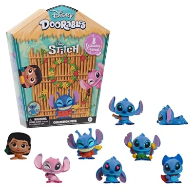 Imagen de Disney Doorables Stitch Collection Peek, 8 Pieces, 1.5 Inch Tall Collectible Figurines, Kids Toys for Ages 5 Up by Just Play