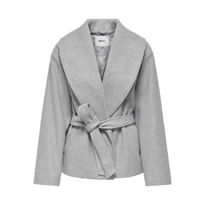 Imagen de ONLY Onlaugusta LIFE Abrigo corto, Mujer, Talla: Medium, Light grey melange