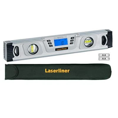 Imagen de Laserliner DigiLevel Plus 40 cm 0.4m Plata nivel Niveles (0,4 m, Plata, %, Grado, mm/m, AAA, 1,5 V, 0 50 C)