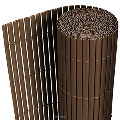 Imagen de Estera de PVC 90x300cm marrón Protector contra el Viento Pantalla privacidad, para jardín, balcón y terraza