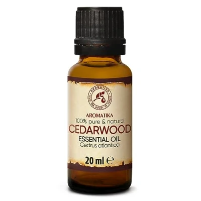 Imagen de Aceite Esencial de Cedro 20ml para Salud y Piel Cedrus Atlantica Difusor Aromaterapia Lámpara Aroma Cedarwood Essential Oil