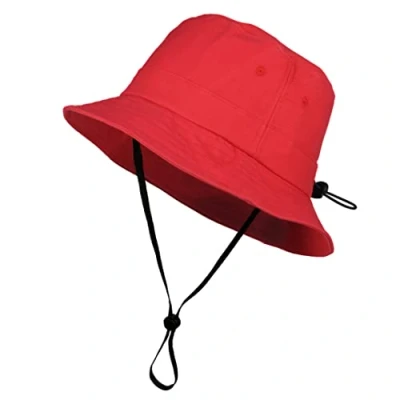 Imagen de TOUTACOO, Gorro Ajustable, Mixto, para Todas Las Estaciones, Tacto de algodón, barboquejo Desmontable (8 Rojo)