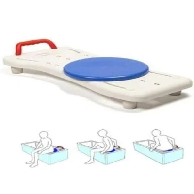 Imagen de OrtoPrime Asiento Bañera con Disco Giratorio Fácil Transferencia Silla Giratoria Adulto Tabla de Baño Ajustable Banco Seguridad