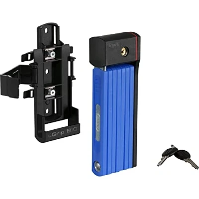 Imagen de ABUS Bordo uGrip 5700K SH Candado plegable con soporte para bicicleta barras de 5 mm grosor Nivel seguridad 7 100 cm Azul