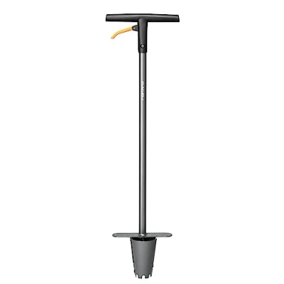 Imagen de FISKARS Jardinera de bulbos, Ergo, longitud 1 m, Peso 1.95 kg, Acero , plástico, Negro naranja, 1057078