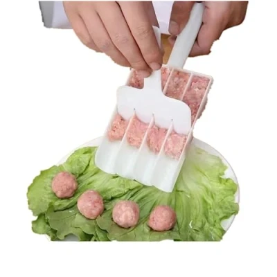 Imagen de Creative Kitchen Triple Meatball Maker, manual Scoop Ball Meat Baller Maker Mold, Multifunción Cake Cookie Masa Ice Cream DIY