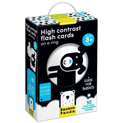 Imagen de Flash cards de alto contraste +3 meses Banana Panda