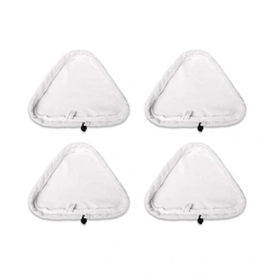 Imagen de Malayas Juego de 4 Almohadillas Limpieza Microfibra Triangulares Lavables para mopas Vapor Vax S1S2 y X5