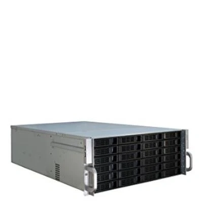 Imagen de Inter tech Ipc 4u 4424 Estante Negro, Plata Caja Pc / Server