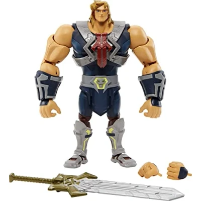 Imagen de Masters of the Universe Masterverse Figura de acción animada He Man con accesorios, regalo coleccionable MOTU 7 pulgadas
