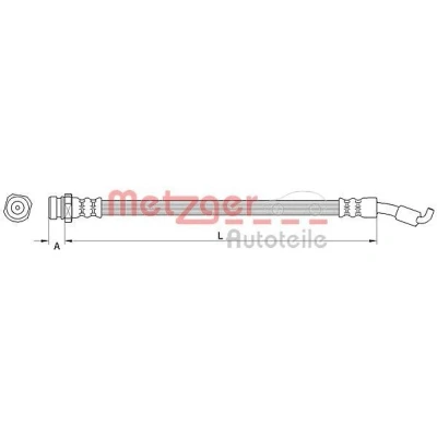 Imagen de METZGER 4110822 Latiguillos de Freno 310 M10 x 1 KIA: Sportage III