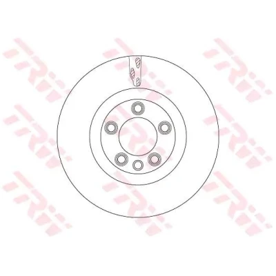 Imagen de TRW DF6772S Disco de freno 368 36 5 130 ventilado barnizado PORSCHE: Cayenne, VOLKSWAGEN: Touareg I