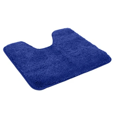 Imagen de Kinzler J 10002/104 Azul Real Alfombrilla de baño, Microfibra Poliéster, 50x55 cm mit Ausschnitt