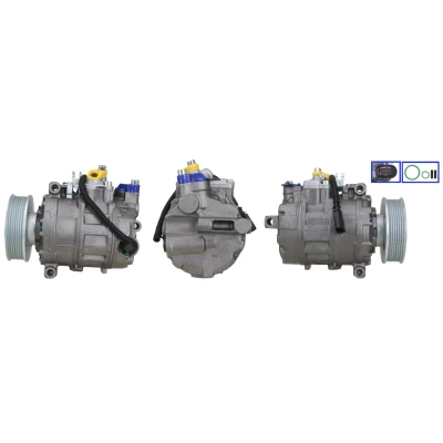 Imagen de LUCAS ACP498 Compresor de Aire Acondicionado PAG 46 R 134 a con juntas VOLKSWAGEN: Passat B5 GP Berlina, Touareg I, Phaeton, AUDI: Q7