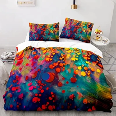 Imagen de ApttEk Poliéster Suave Fundas Nordicas Cama 180 Marmol Funda Nordica 240X260Cm Duradero Y De Secado Rápido 240 X 260 + Almohada 40X75 Cm
