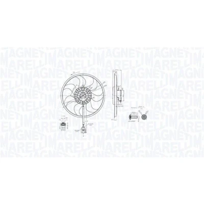Imagen de MAGNETI MARELLI 069422889010 Ventilador de Radiador 420 12 384 VOLKSWAGEN: Transporter 5, Multivan 5 (7HM, Bus