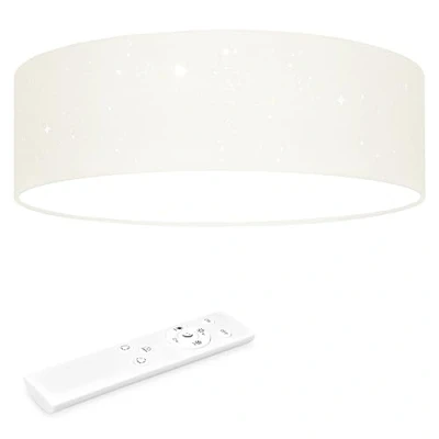 Imagen de Navaris Lámpara LED de techo estrellas 40 cm Luz con control temperatura brillo regulable y mando a distancia Para salón dormitorio Beige