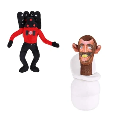 Imagen de wiztex juguete de peluche Skibidi y Speaker Man, para fans niños (juego 2)