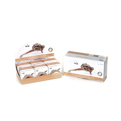 Imagen de Nasara Original Cinta Kinesiológica: Caja de 6 cintas para deportes y medicina, tamaño del rollo 5cm x 5m, beige