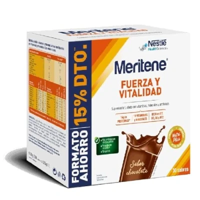 Imagen de Meritene Fuerza Y Vitalidad Sabor Chocolate 30 Sobres