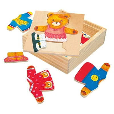 Imagen de Bino Europe Puzzle, armario guardarropas, osa 88048 , color/modelo surtido