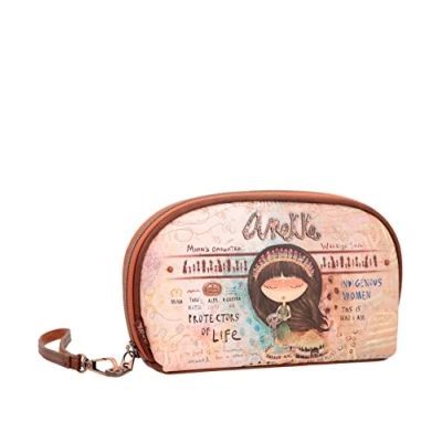 Imagen de Anekke Portatodo de Mujer Protección RFID Billetero Polipiel con Asa Mano y Cierre Cremallera Menire Accesorios Complementos 19 x 12 5 cm