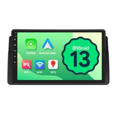 Imagen de Eonon Android 13 BMW E46 Radio de Coche para 1999 2005, Pantalla 9 Pulgadas Inalámbrico CarPlay Auto Soporte WiFi/Bluetooth/USB [2+32GB] E46A13