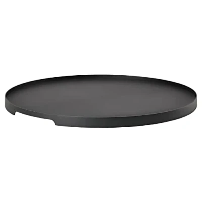 Imagen de Zone Denmark Bandeja decorativa redonda de metal 35 cm diámetro, color negro
