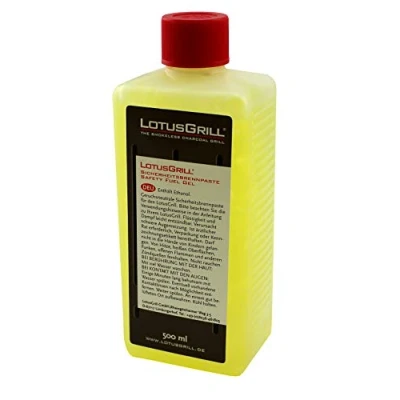 Imagen de LotusGrill Pasta de combustión (500 ml, tamaño familiar, especialmente diseñada para barbacoas carbón vegetales baja humo)
