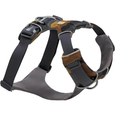 Imagen de RUFFWEAR arnés de Gama Frontal, para Perro Extra Grande, Reflectante en Y, Ajustable, cómodo, Acolchado, Caminar y Correr, 2 Accesorios Correa, Medium, Moonlight Mountains