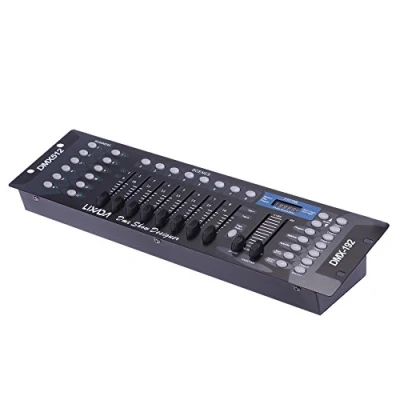 Imagen de Controladora DMX,192 Canales DMX 512 Consola para Iluminación de Escenario,Equipo DJ Disco Fiesta