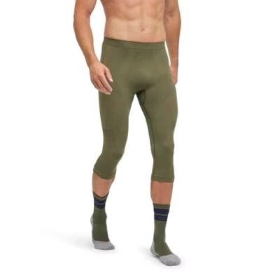 Imagen de Falke Warm 3/4 M TI Hilo Funcional Secado rápido Termo 1 Pieza, Capa de Base Inferior Hombre, Verde (Herb 7754) Nuevo ecológico, XXL