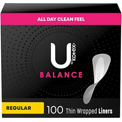 Imagen de U by Kotex Barely There Thin Panty Liners, Unscented, 100 Count