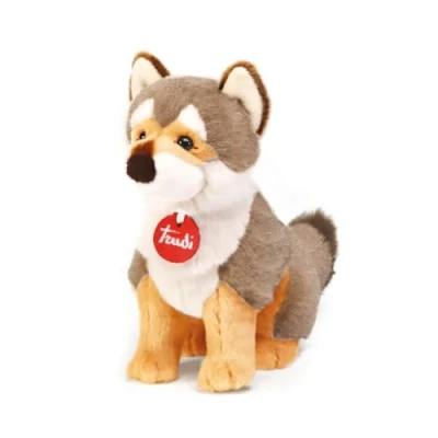 Imagen de Trudi Lobo Stelvio Parque Peluche Park Collection Peluche. Animales del Bosque 21x22,5x9cm Medida S Modelo 24046