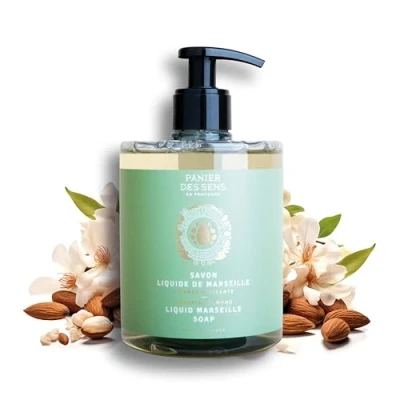 Imagen de Jabón de Marsella líquido Almendra para Manos Hidratante con Aceite Coco y Dulce 96% Ingredientes naturales 500 ml